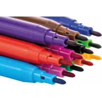 Набір фломастерів SAPPY в слайдер-пеналі, 12 кольорів, лінія 2 мм