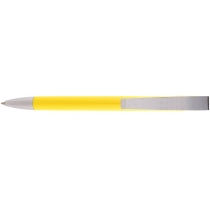 Ручка кулькова OPTIMA PROMO BORDEAUX. Корпус жовтий, пише синім.