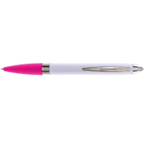 Ручка кулькова ECONOMIX PROMO PARIS. Корпус рожевий, пише синім.