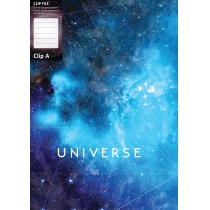 Папка-скоросшиватель А4 с пружинным механизмом Optima CLIP A "Universe", ассорти, 600 мкм