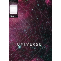 Папка-скоросшиватель А4 с пружинным механизмом Optima CLIP A "Universe", ассорти, 600 мкм