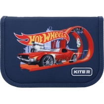 Пенал с наполнением Kite Hot Wheels HW22-622H, 1 отделение, 2 отворота