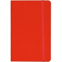 Діловий записник NAMIB, А5, тверда обкладинка, гумка, білий блок клітинка, червоний