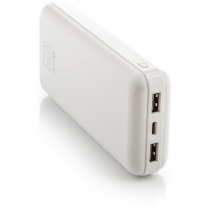 Мобільна батарея (Power Bank) Optima 4107, 20 000 mAh, 2*USB output, 5V 2.1A, колір білий