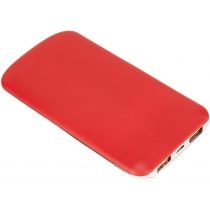 Мобільна батарея (Power Bank) Optima 4102, 5 000 mAh, 2*USB output, 5V 2.1A, колір червоний