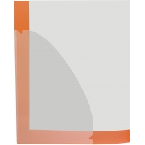 Папка А4 з 20 файлами Optima "FLEX", помаранчева