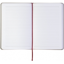 Діловий записник NEBRASKA, А5, м’яка обкладинка, гумка, білий блок лінія, бордо