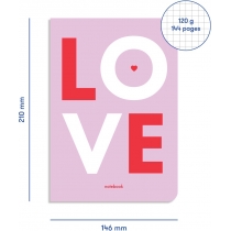 Блокнот "Love" фиолетовый, Orner