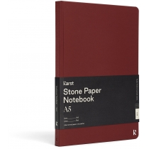 Записник Karst A5 / Лінійка Піно-бордо