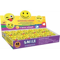 Гумка для олівця Smile розбірна, дизайни асорті