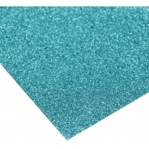 Картон з блискітками 290±10 г/м 2. Формат A4 (21х29,7см), блакитний