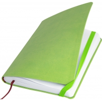 Діловий записник VIVELLA, А5, м’яка обкладинка, гумка, білий блок лінія, фісташковий