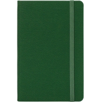 Діловий записник NAMIB, А5, тверда обкладинка, гумка, білий блок клітинка, зелений