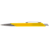 Ручка кулькова Optima promo PORTO. Корпус жовтий, пише синім