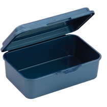 Ланч-бокс (контейнер для їжі) ECONOMIX SNACK 750 мл, синій металік