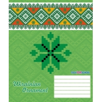 Зошит 12 аркушів, клітинка, "Ukrainian Ornament"