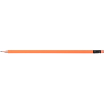 Олівець чорнографітний ECONOMIX NEON HB корпус асорті, загострений з гумкою