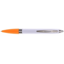 Ручка кулькова ECONOMIX PROMO PARIS. Корпус помаранчевий, пише синім.