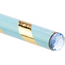 Олівець чорнографітний HB пастельний блакитний з кристалом