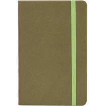 Діловий записник MAGIC, А5, тверда обкладинка, гумка, білий блок клітинка, фісташковий