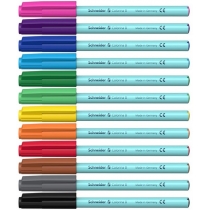 Фломастери SCHNEIDER COLORINA  B (лінія 2,2 мм), 12 кольорів