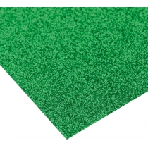 Картон з блискітками 290±10 г/м 2. Формат A4 (21х29,7см), зелений