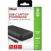 Портативний зарядний пристрій Trust Laro 65W USB-C 20.000 mAh for laptop Black