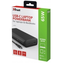 Портативний зарядний пристрій Trust Laro 65W USB-C 20.000 mAh for laptop Black