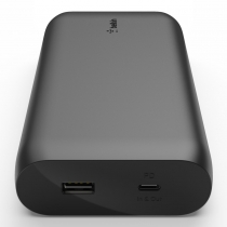 Акумулятор портативний літій-іонний Power Bank Belkin 20000мА·год 30Вт, MacBook, USB-A/USB-C, чорний