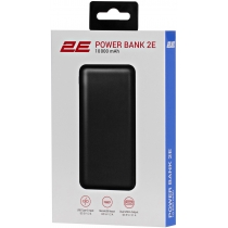 Акумулятор портативний літій-іонний Power Bank 2E Slim 10000мА·год 2хUSB-A, чорний