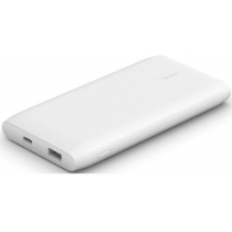 Акумулятор портативний літій-іонний Power Bank Belkin 10000мА·год 18Вт, USB-A/USB-C, білий