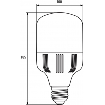 Лампа EUROELECTRIC LED надпотужна Plastic 30W E27 6500K (40)