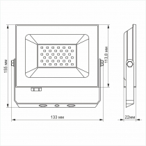 LED прожектор TITANUM TLF306 30W 6000K