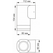 LED Світильник архітектурний AR071G IP54 VIDEX GU10