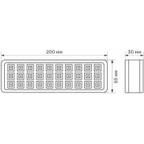 LED світильник аварійний TITANUM 30 LED 6500K