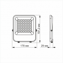 LED прожектор VIDEX PREMIUM F2 30W 5000K день-ніч