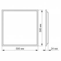 LED панель VIDEX 48W 4100K матова 2шт/упак