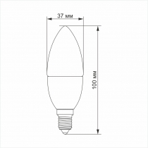 Лампа LED TITANUM C37 6W E14 4100K