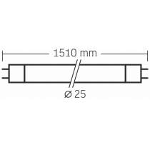 Лампа LED VIDEX T8 24W 1.5M 6000K 185-265V матова