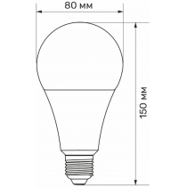 Лампа LED TITANUM A80 18W E27 4100K