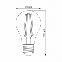 Лампа LED VIDEX Filament A60F 10W E27 4100K