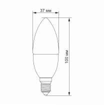 Лампа LED VIDEX  C37e 3.5W E14 4100K