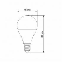 Лампа LED TITANUM G45 6W E14 3000K