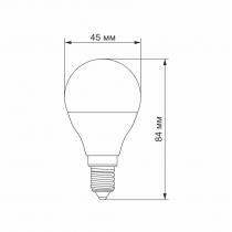 Лампа LED VIDEX  G45e 3.5W E14 4100K