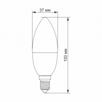 Лампа LED VIDEX  C37e 3.5W E14 3000K