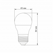 Лампа LED VIDEX  G45e 3.5W E27 3000K
