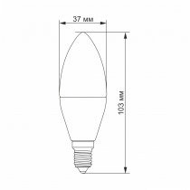 Лампа LED VIDEX  C37e 7W E14 3000K