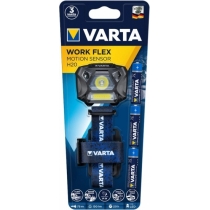 Ліхтар VARTA Налобний інспекційний Work-Flex-Motion-Sensor H20, 3 Ватт,  IP54, до 150 люмен, до 78 м