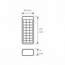 LED світильник аварійний EUROLAMP з акумулятором 30 SMD 6W 6500-7000K (40)