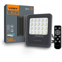 LED прожектор автономний VIDEX 500Lm 5000K